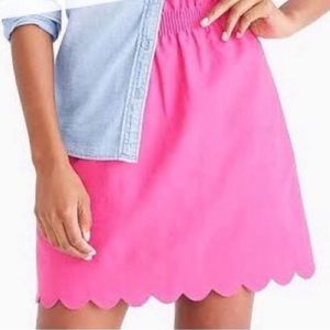 J Crew Scalloped Sidewalk Skirt